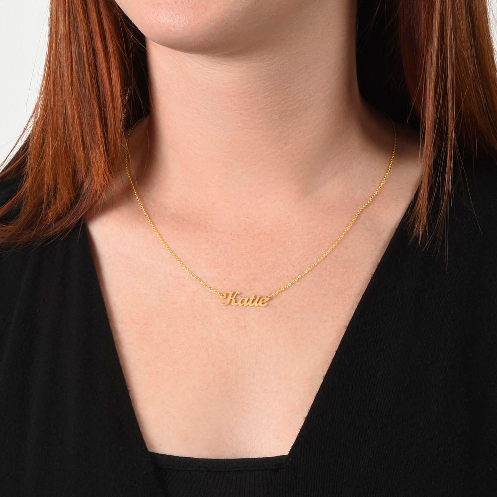 Gift to my Daughter- Name Necklace (Eng & Arabic)