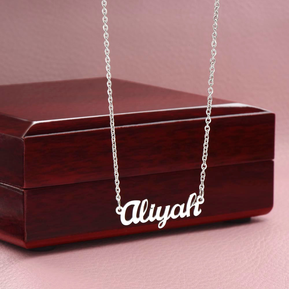 Gift to my Daughter- Name Necklace (Eng & Arabic)