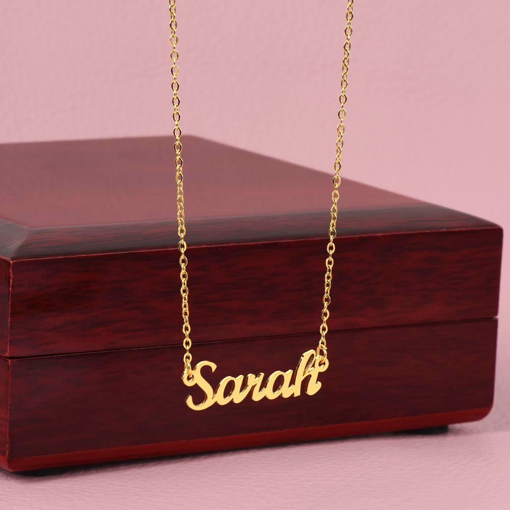 Gift to my Daughter- Name Necklace (Eng & Arabic)