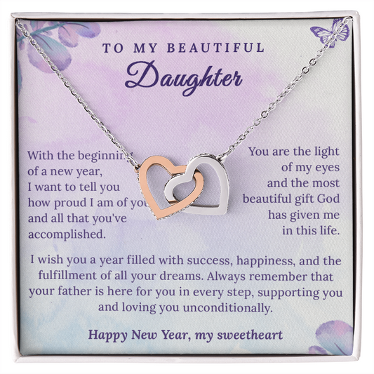 هدية لابنتي بمناسبة رأس السنة باللغة الإنجليزية 