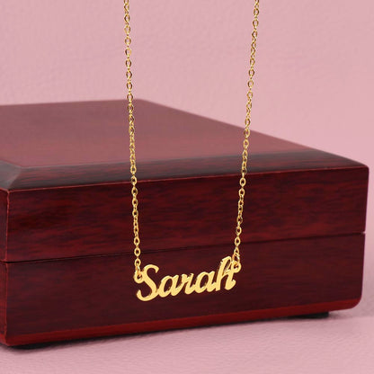 Gift to my Daughter- Name Necklace (Eng & Arabic)